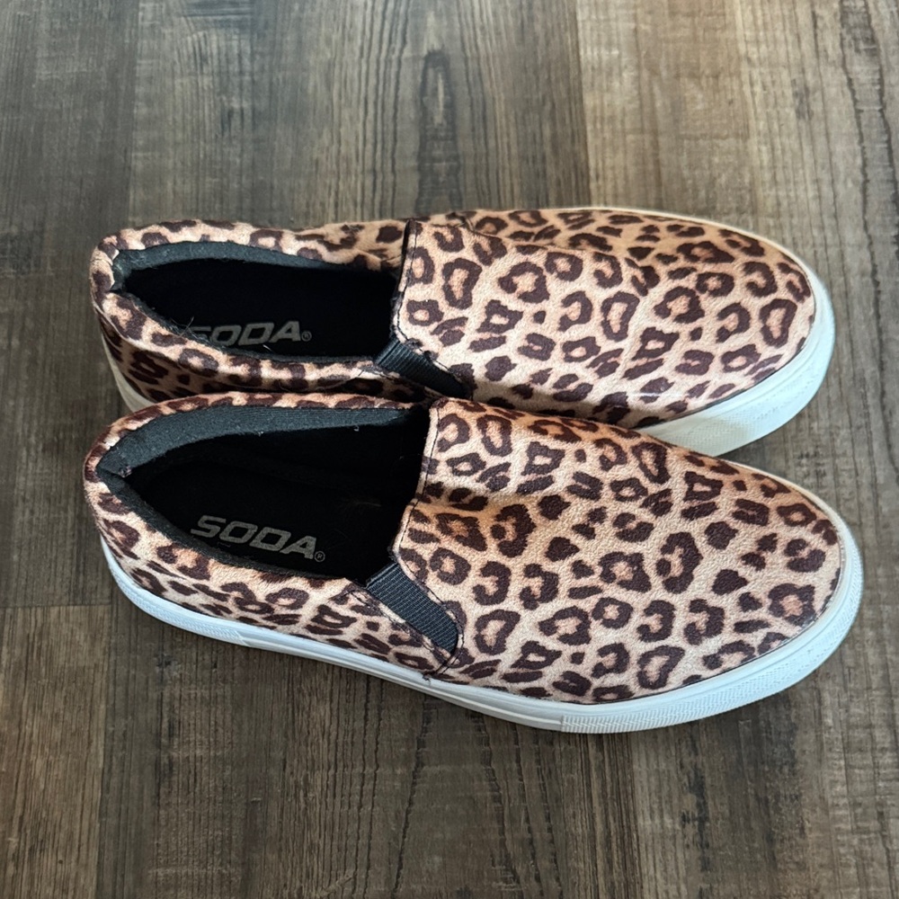Soda Animal Print Casual Slip-Ons